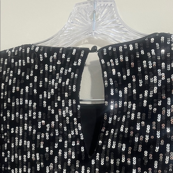 Sezane Gabin Black Sequin Mini Dress - Picture 10 of 10